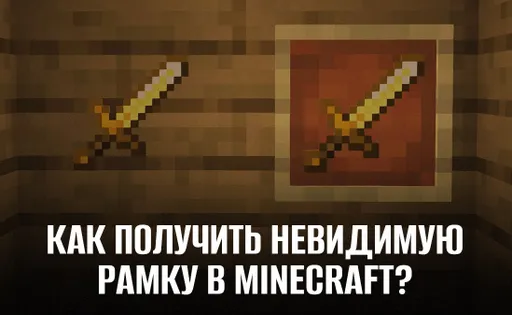 Как получить невидимую рамку в Майнкрафте