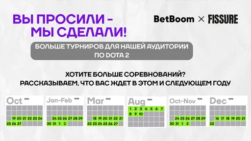 FISSURE анонсировала шесть тир-1 турниров по Dota2