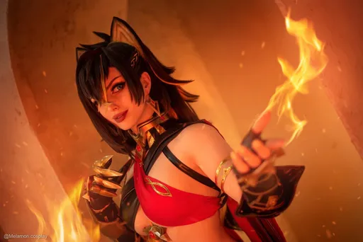 Искусство превращения: великолепие косплея Дэхьи из мира Genshin Impact от Lady Melamori