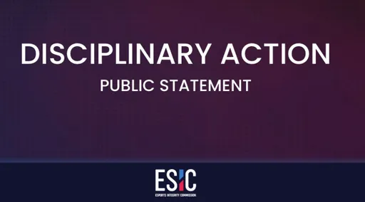 Бывший участник мейджоров получил временный бан от ESIC за 322