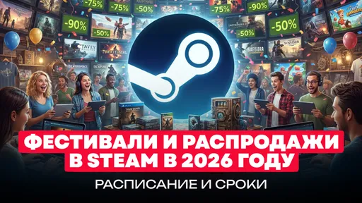Распродажи в Steam в 2026 году: даты и сроки скидок на игры
