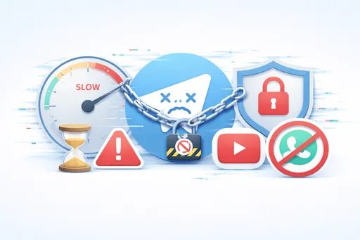 Как в России замедляют Telegram и блокируют YouTube и WhatsApp* в 2026 году