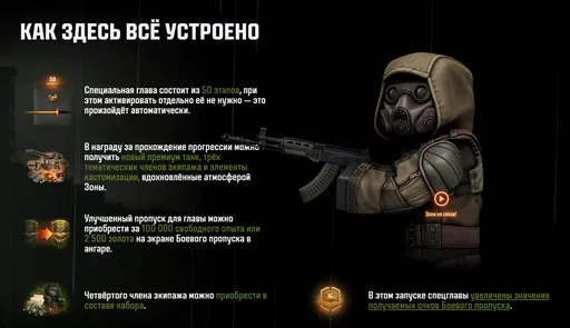 Страница с коллаборацией «Мира танков» и STALCRAFT: X