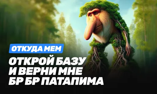 «Открой базу и верни мне Бр Бр Патапима»: откуда мем