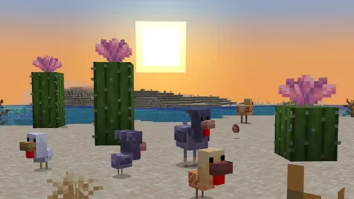 В Minecraft появились новые курицы, а на кактусах теперь раскрываются цветы