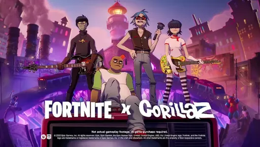 Fortnite запустила коллаборацию с Gorillaz