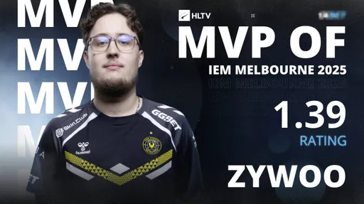 ZywOo получил титул MVP на IEM Melbourne 2025