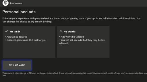 Microsoft запустила персонализированную рекламу на консолях Xbox