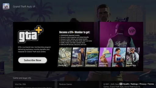 На странице GTA 6 может появиться упоминание GTA+ и предзаказов