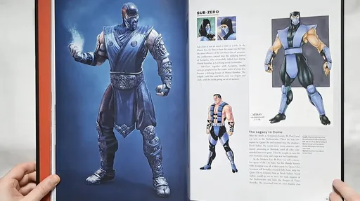 Изображение Саб-зеро в артбуке Mortal Kombat