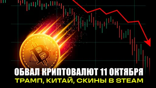 Обвал рынка криптовалют 11 октября 2025 года: при чём тут Трамп и скины в CS и Dota 2?