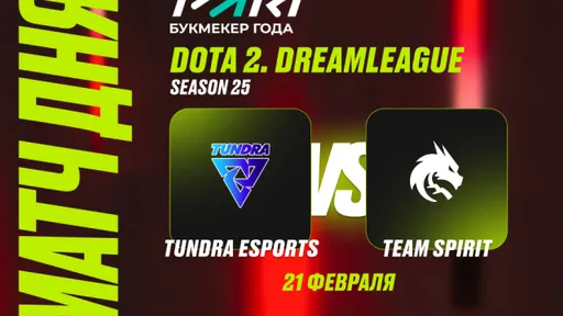 PARI: Tundra с dyrachyo победит Team Spirit на DreamLeague Season 25 по Dota 2