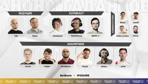 Hooch, zorte, Art1st и ZoneR осветят Esports World Cup 2025 по Counter-Strike 2