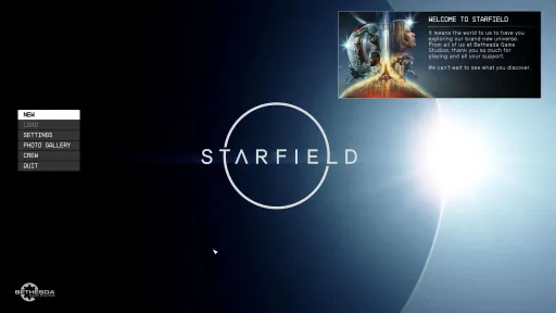 Глава подразделения Bethesda ответил на критику стартового меню Starfield