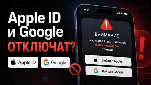 Российские приложения начнут отключать вход через Apple ID и Google с 6 июля