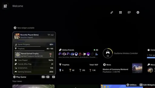 Sony начнёт показывать статистику в играх – раскрыт новый виджет в PS5
