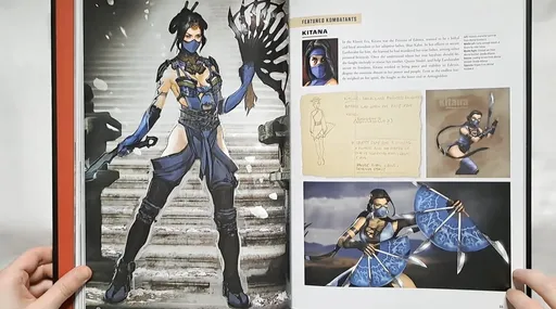 Изображение Китаны в артбуке Mortal Kombat