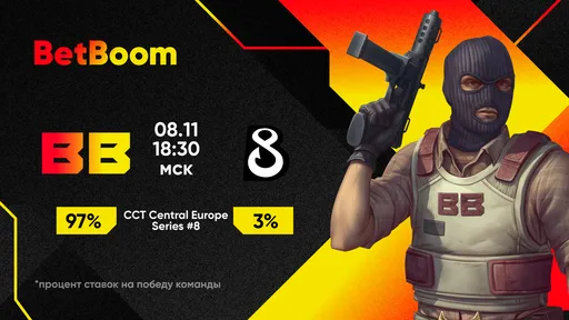 Клиенты BetBoom верят в победу BB Team в матче против B8 на CCT CES #8