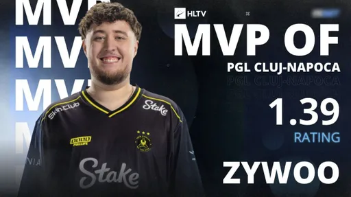 ZywOo забрал 30 MVP за карьеру на PGL Cluj-Napoca 2026