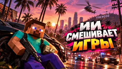 Minecraft в GTA 5 и Dota 2 в кубическом мире: как и почему ИИ миксует игры?