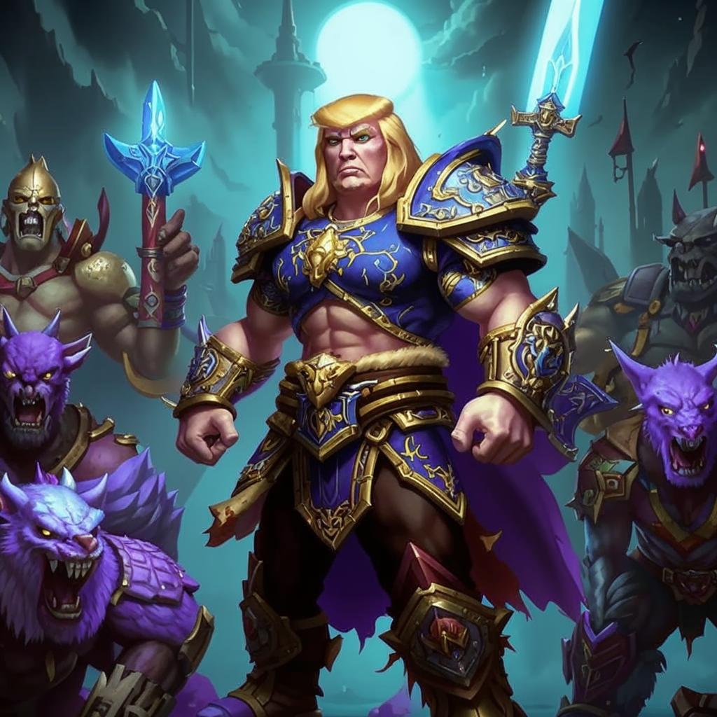 Дональд Трамп как герой World of Warcraft