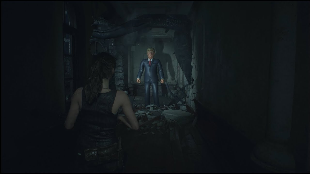 Дональд Трамп в ремейке Resident Evil 2