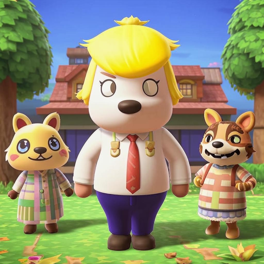 Трамп как герой Animal Crossing