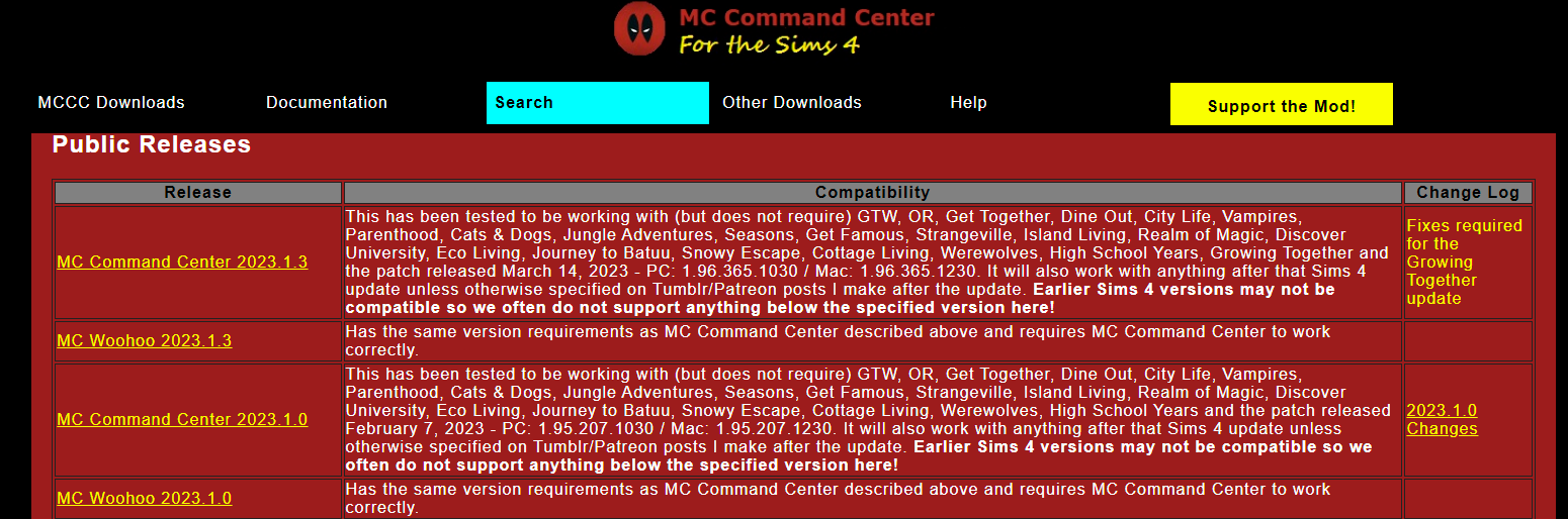 Сайт автора MC Command Center