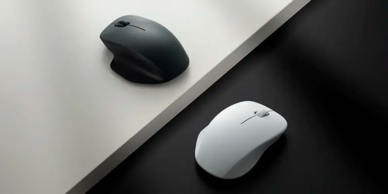 Xiaomi Wireless Mouse Comfort Edition в чёрном и белом цветах