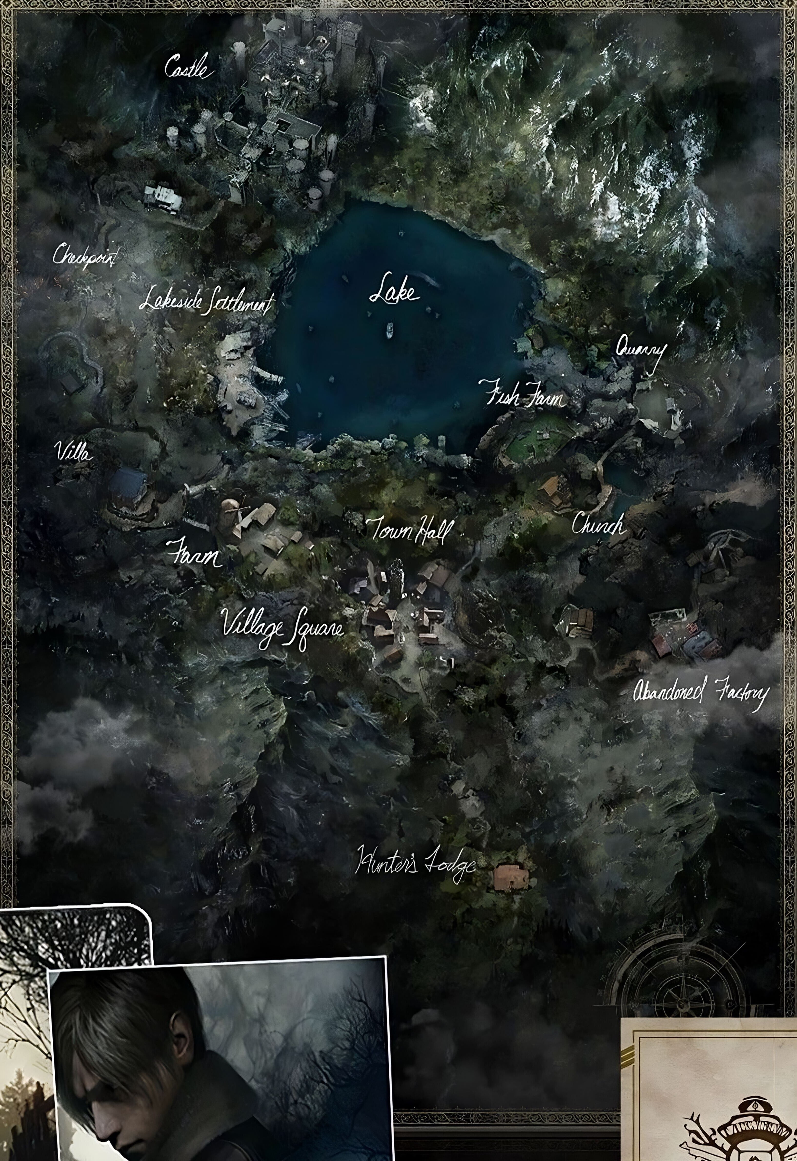 Карта мира Resident Evil 4 Remake