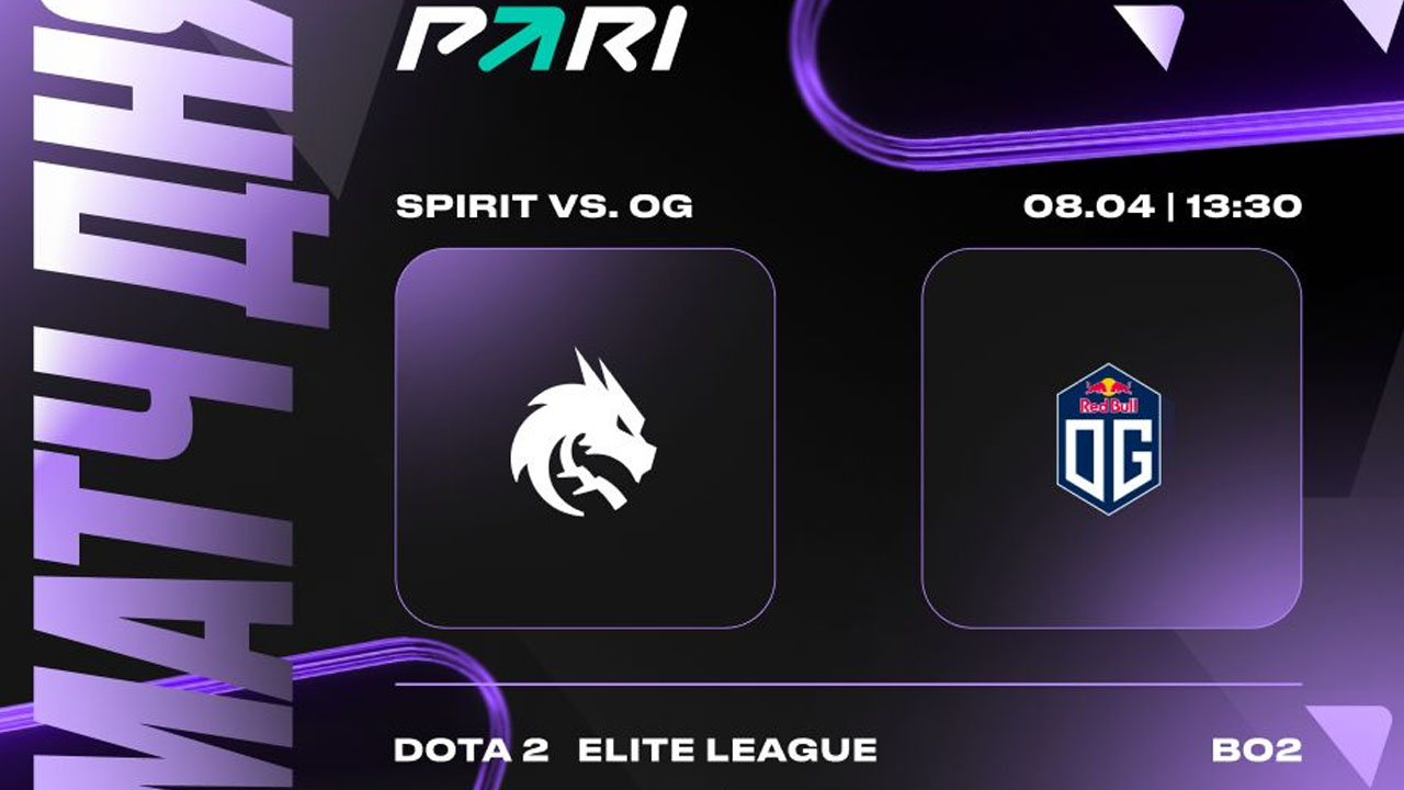 PARI: Team Spirit и OG не смогут выявить победителя в матче Elite League по Dota 2