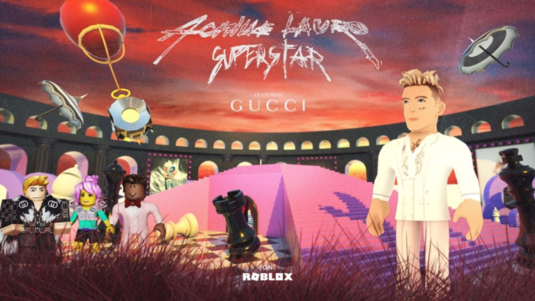 Коллаборация Roblox X Achille Lauro ft. Gucci 2022