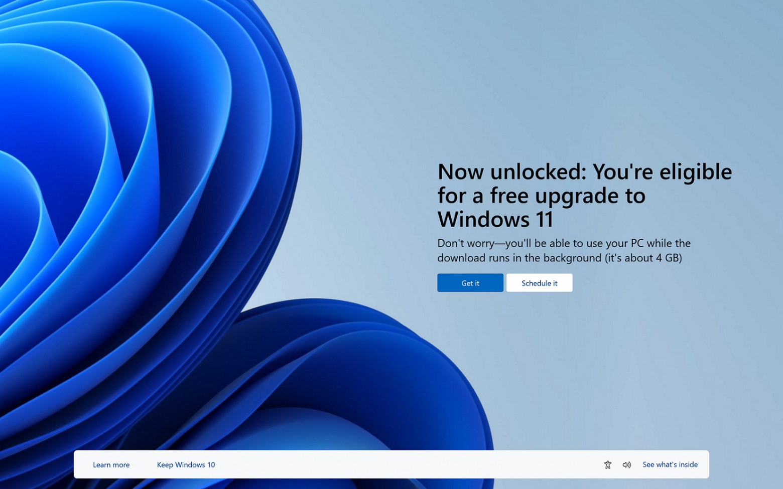 Уведомление об обновлении до Windows 11
