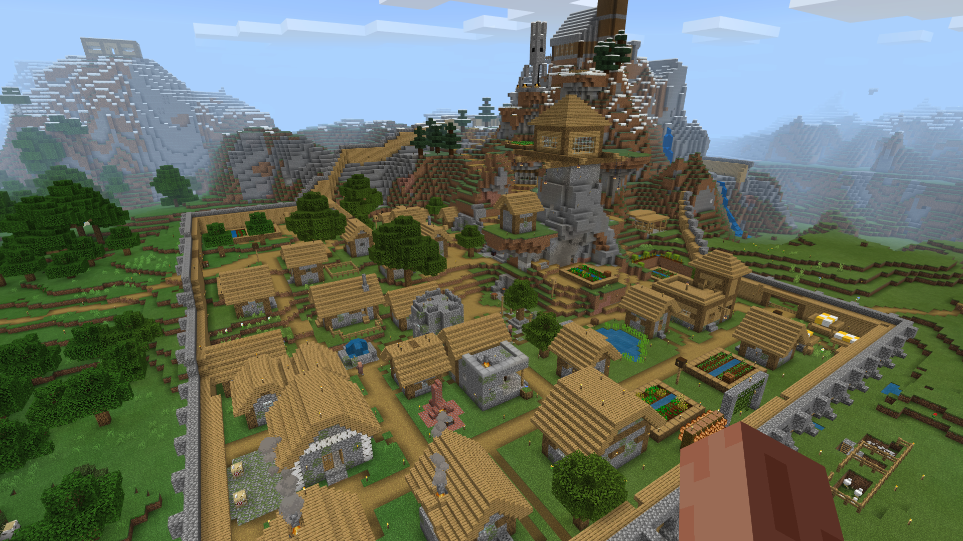Деревня в Minecraft