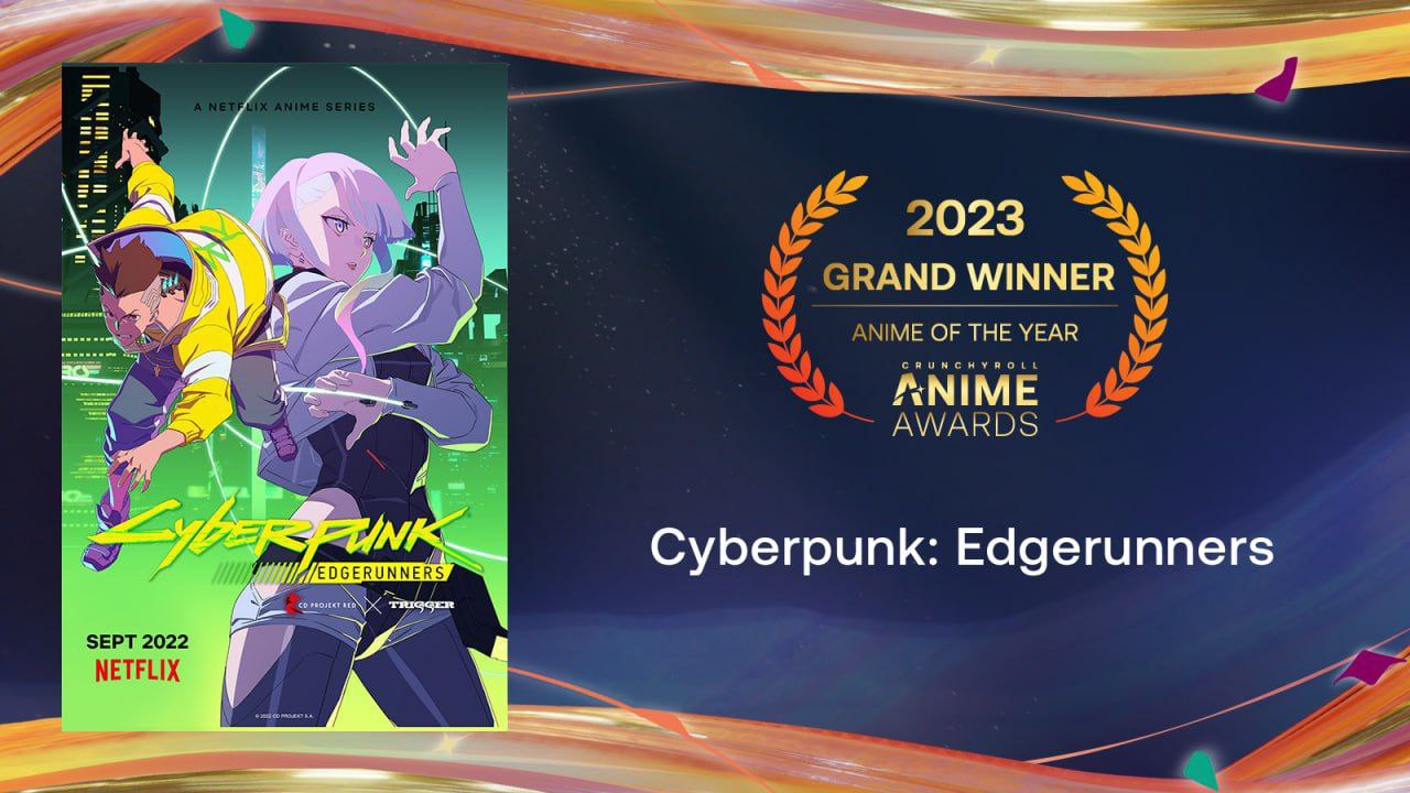 Cyberpunk: Edgerunners по мотивам Cyberpunk 2077 стало лучшим аниме 2022 года по версии Anime Awards