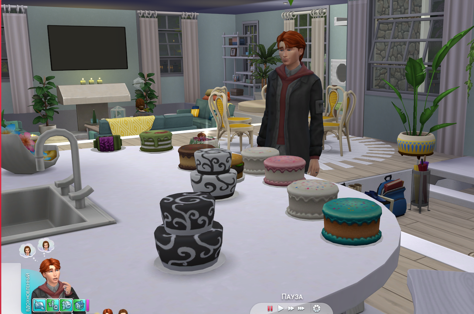 Разные торты в Sims 4