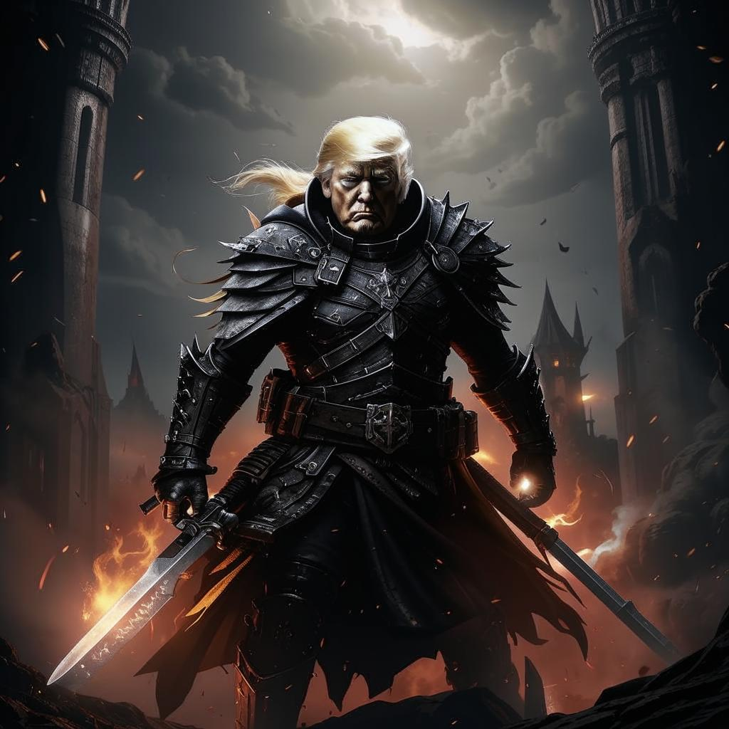 Дональд Трамп как герой Dark Souls