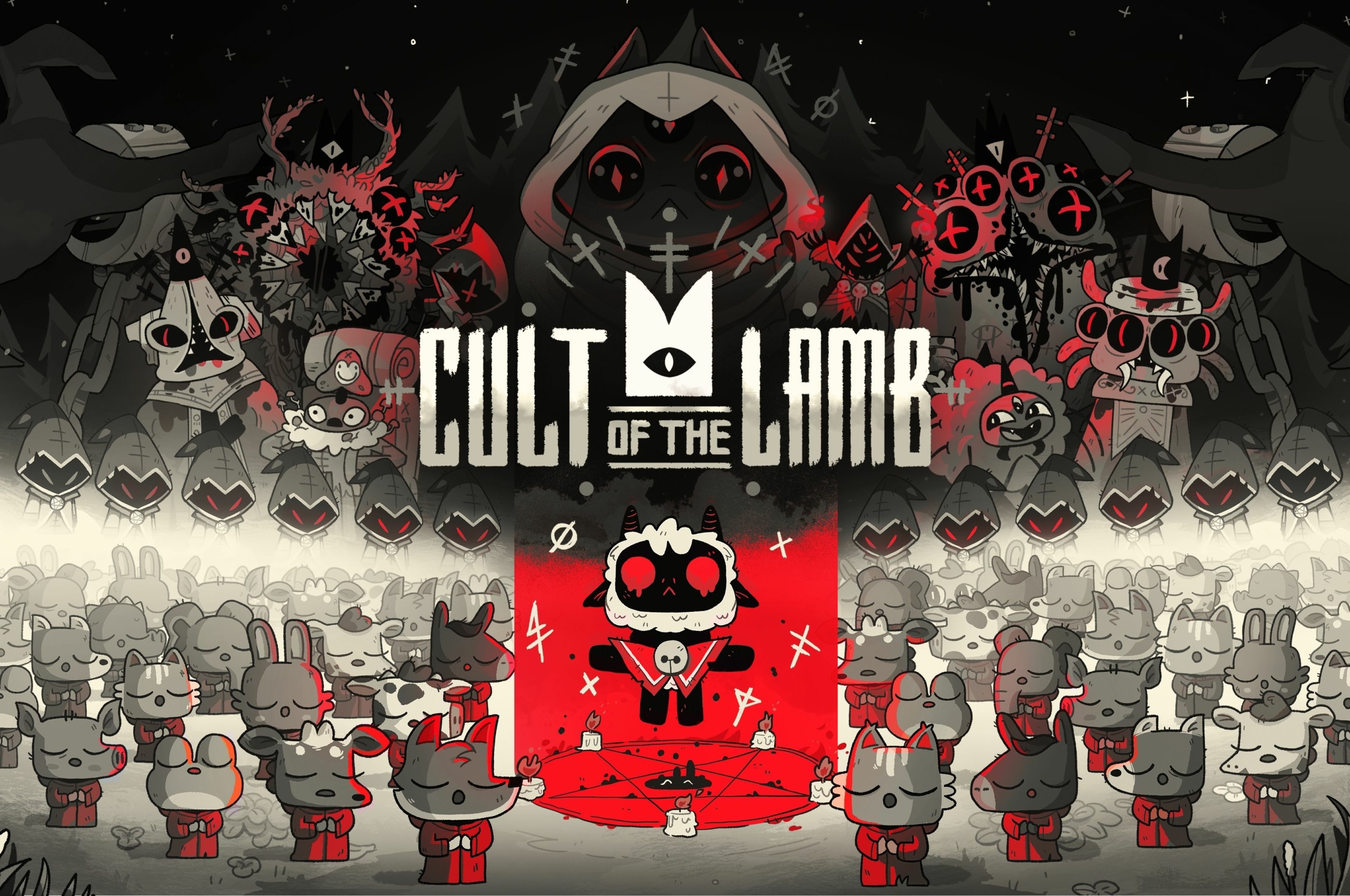 В Cult of the Lamb исправлены многочисленные ошибки. Игра продолжает  привлекать аудиторию