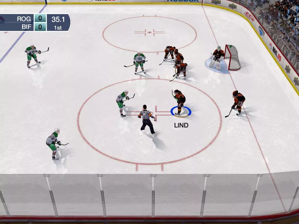Скриншот NHL 09 на ПК