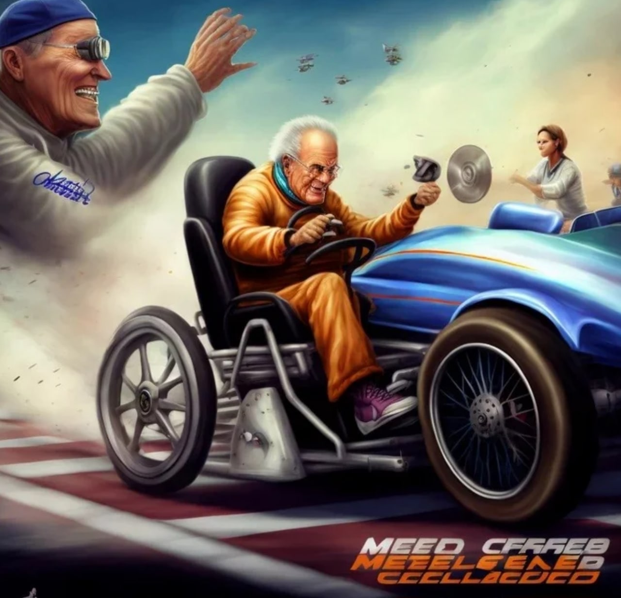 Need For Speed: Granddad's Wheelchair Race