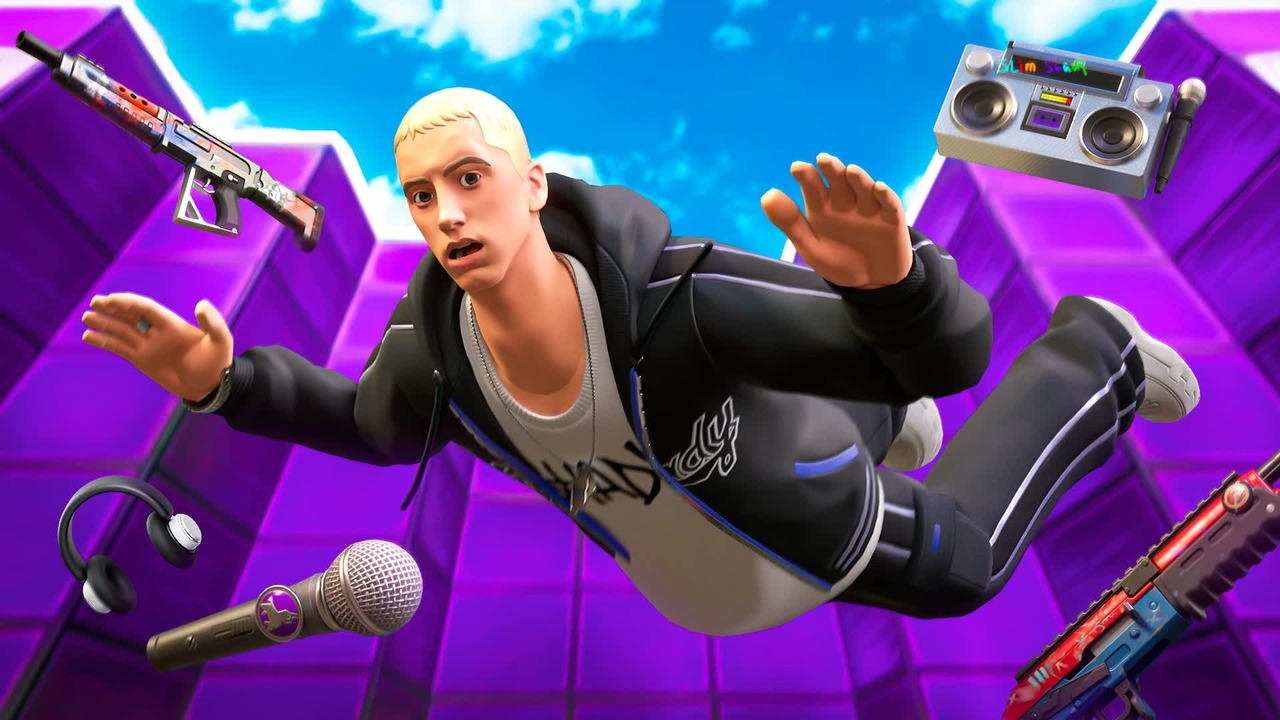 В Fortnite добавят «Эминем-пулемет» с фразами рэпера