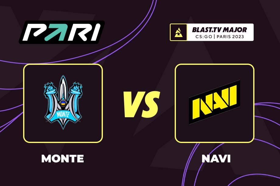PARI: NaVi обыграет Monte и пройдёт в плей-офф BLAST.tv Paris Major 2023 