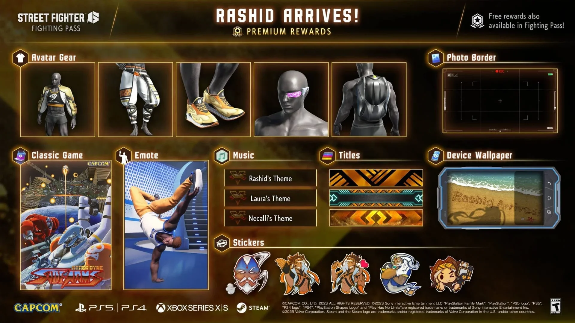 Боевой пропуск Рашида в Street Fighter 6