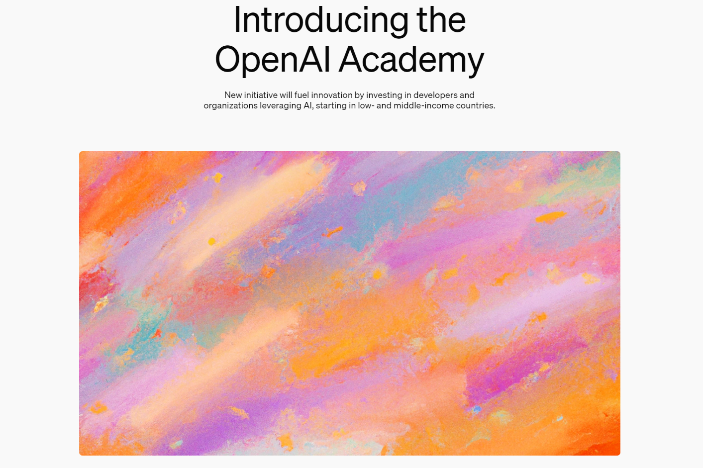 Анонс OpenAI Academy