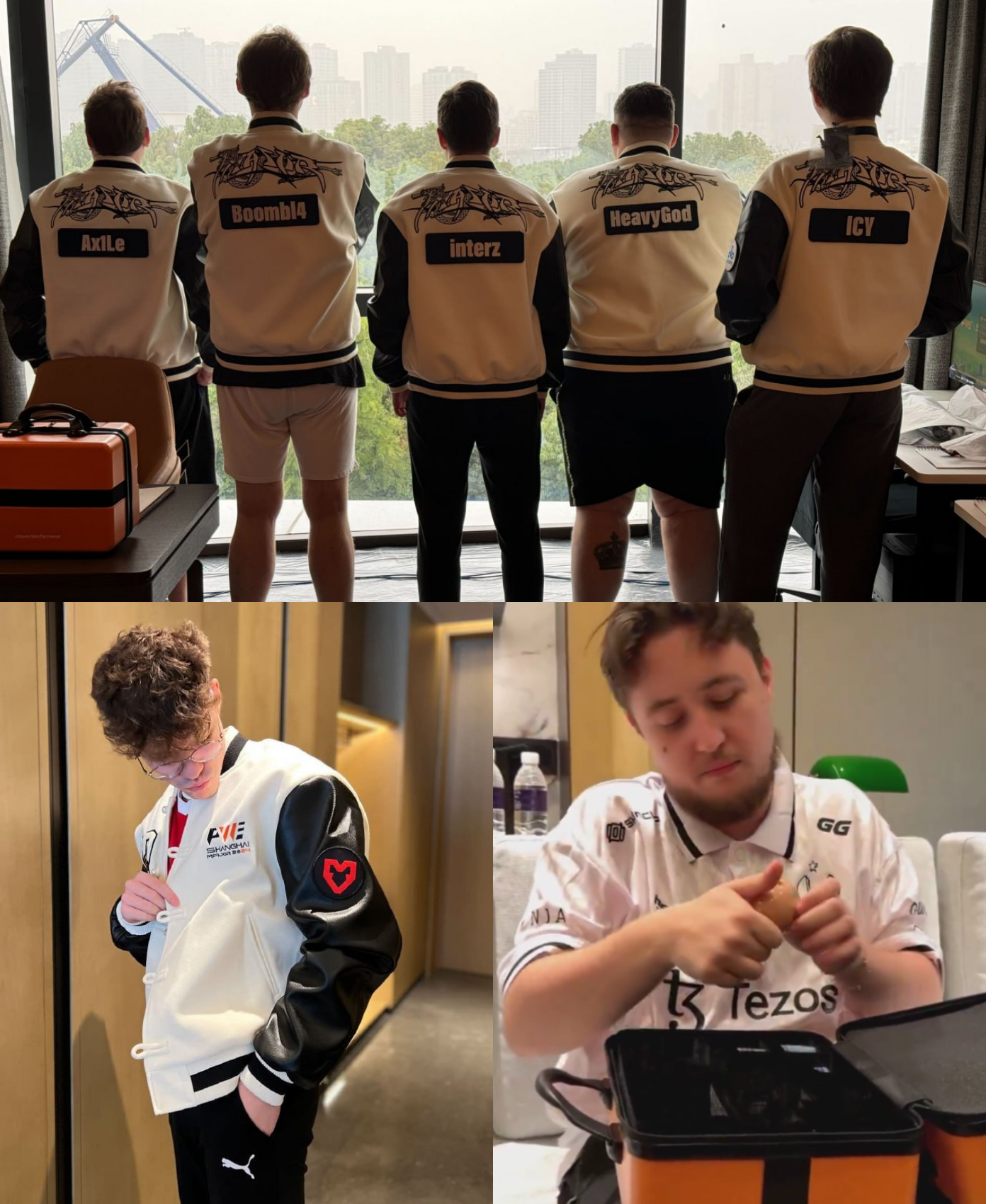 Подарки игрокам и фотосет от Cloud9 и MOUZ. Эрбо даже снял ролик с распаковкой бокса.