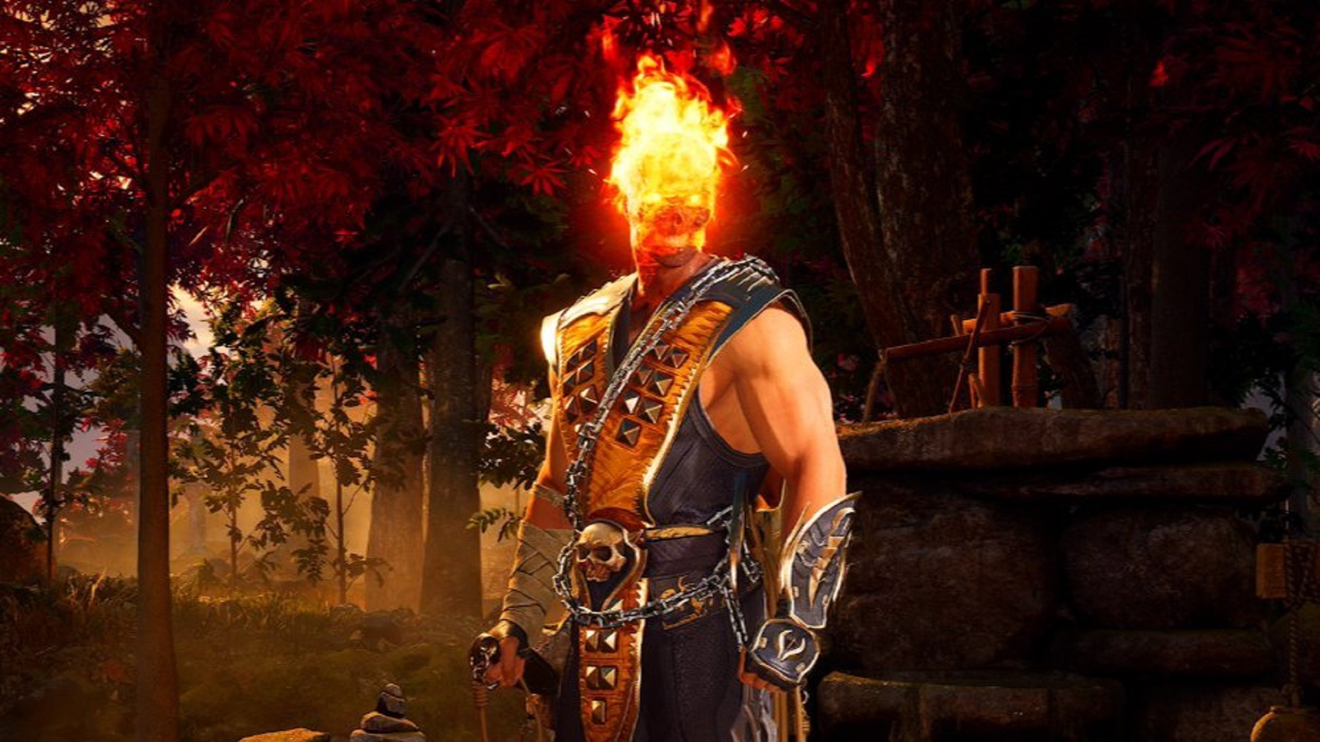 В Mortal Kombat 1 добавили легендарный облик Скорпиона c горящим черепом