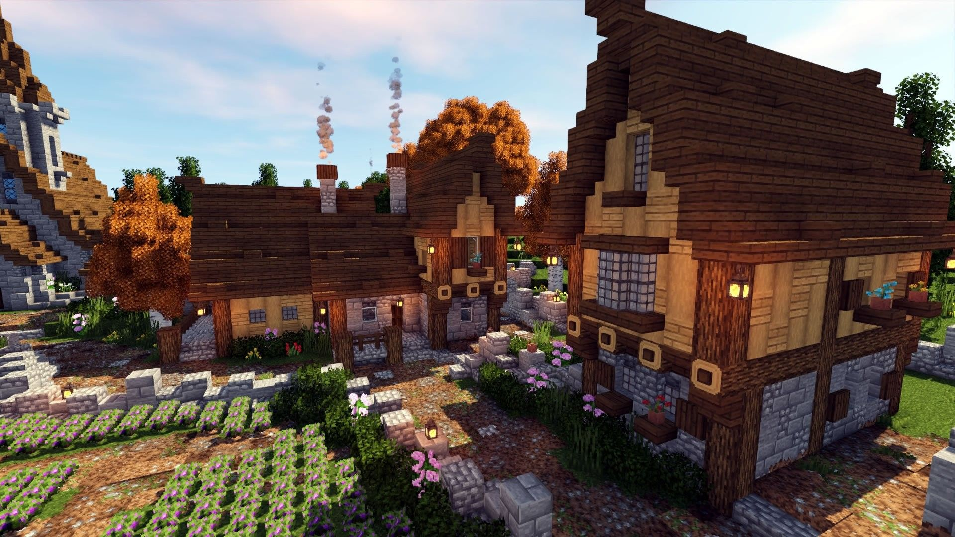 Деревня в Minecraft