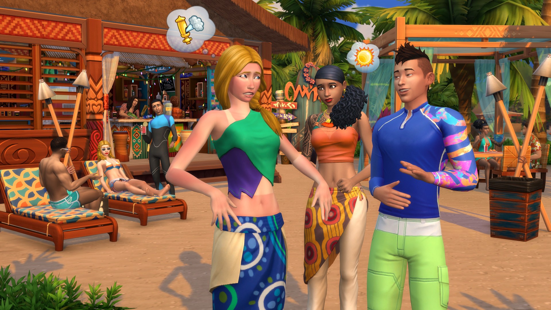 DLC «Жизнь на острове» в Sims 4