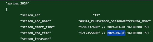 Дата окончания Dota Plus в коде игры