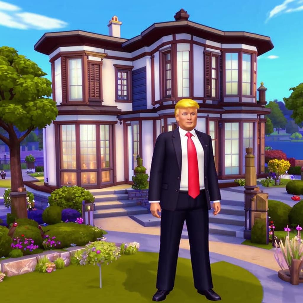 Трамп как герой The Sims